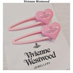 Vivienne Westwood full rhinestone paper clip set of 3 necklace bracelet earrings